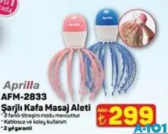 APRİLLA AFM-2833 ŞARJLI KAFA MASAJ ALETİ fiyat ve kampanya bilgisi